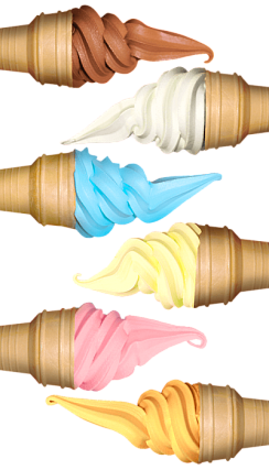 Дегустационный набор смесей для мягкого мороженого (6 вкусов) АЙС КИНГ